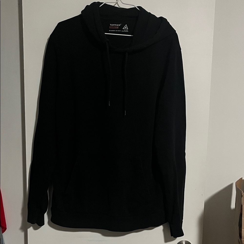 Topman Classic Black Hoodie for Men